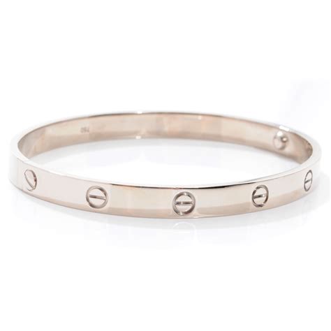 cartier bracelet white gold